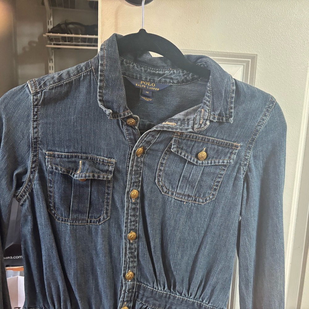 Ralph Lauren Denim Tunic Size 14 kids